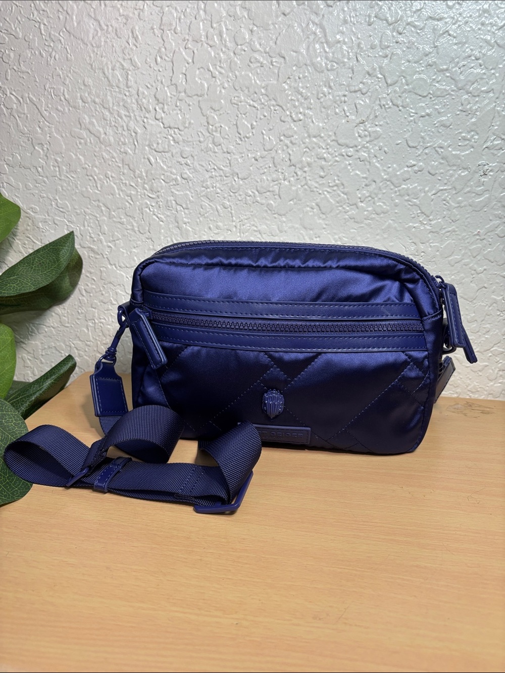 Navy Quilted Crossbody Bag - Kurt Geiger